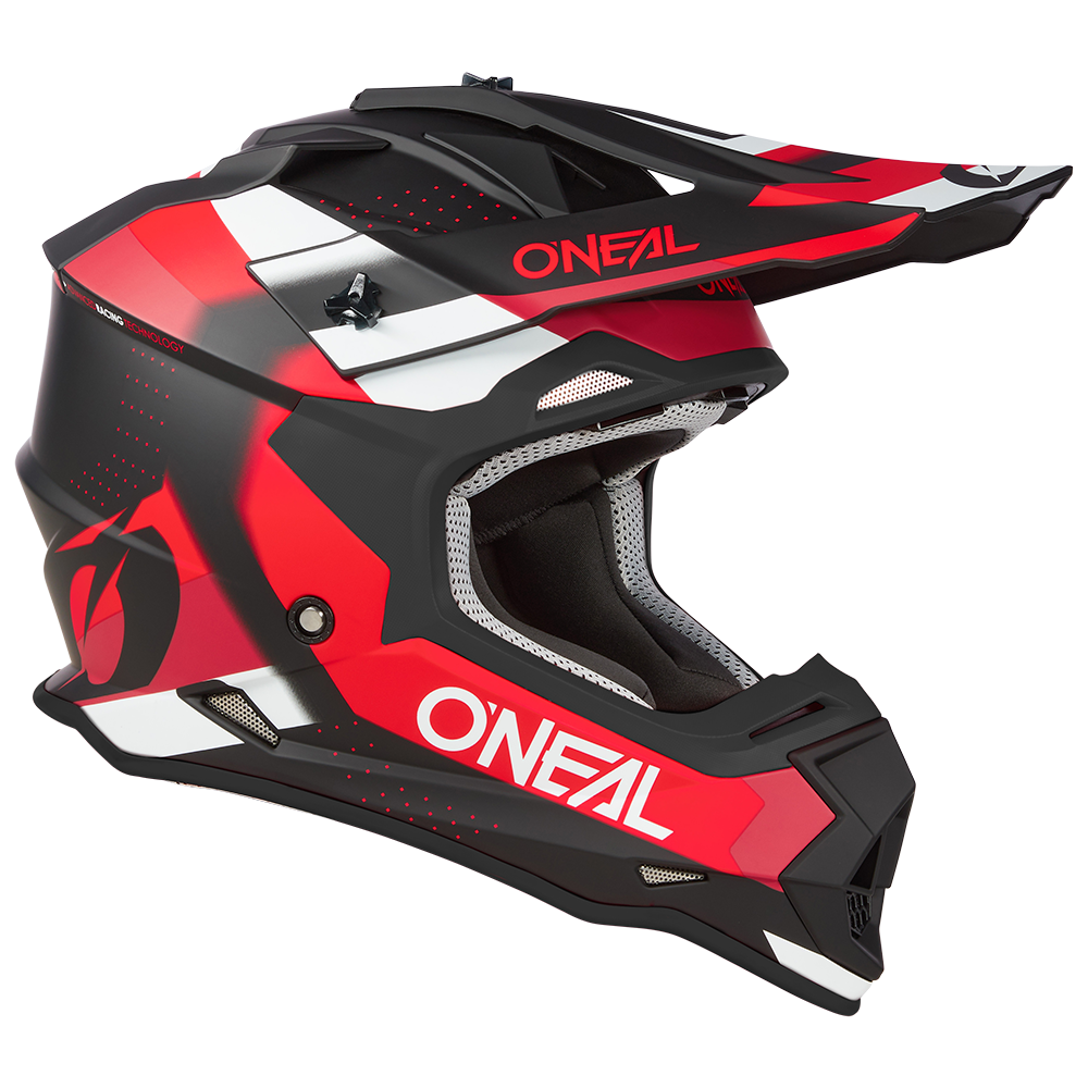 Мотокрос каска O'NEAL 2SERIES SPYDE V.23 BLACK/RED/WHITE — снимка 2