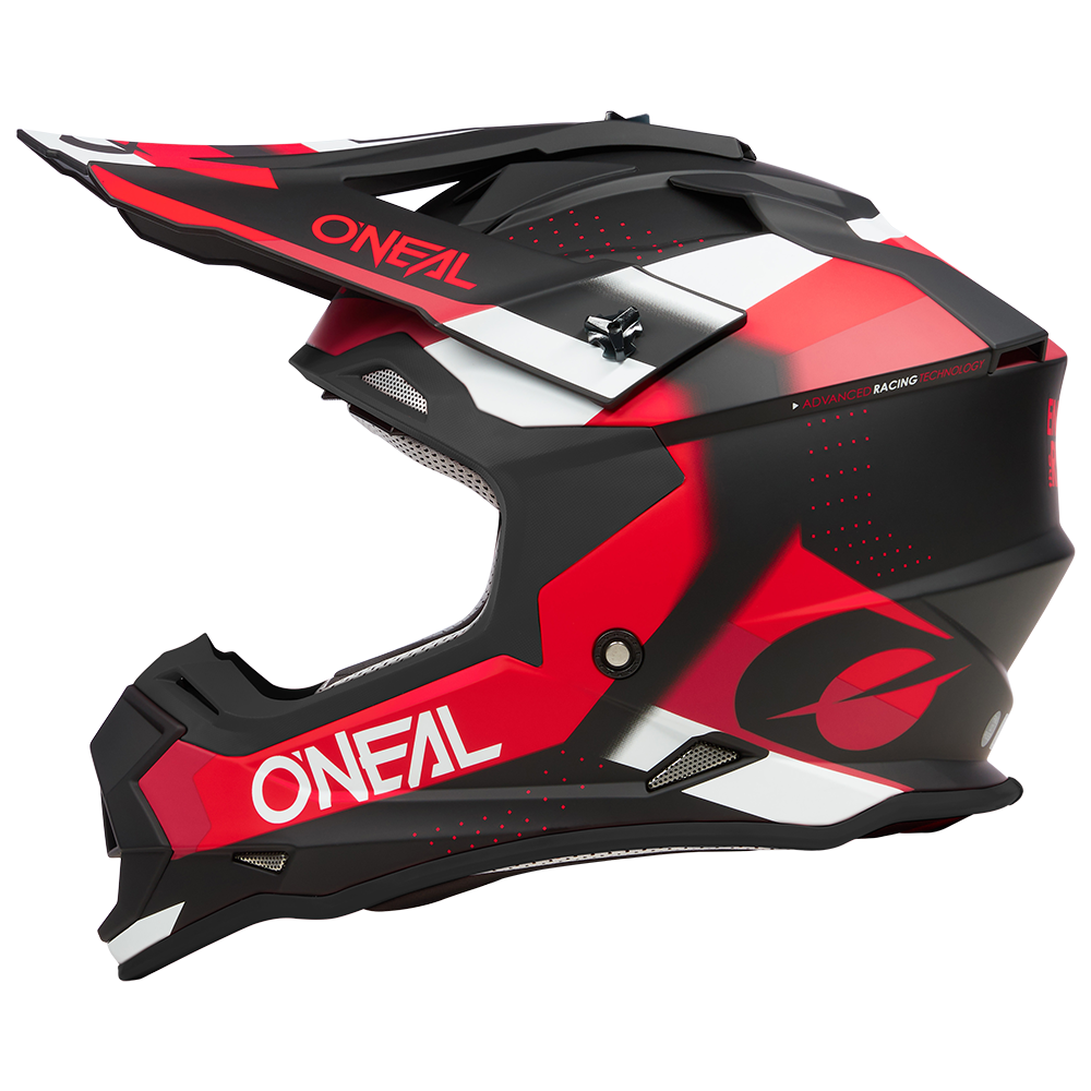 Мотокрос каска O'NEAL 2SERIES SPYDE V.23 BLACK/RED/WHITE — снимка 5