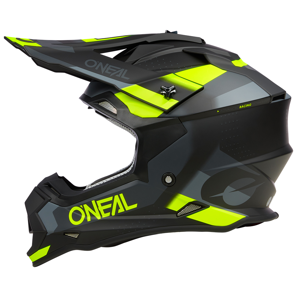 Мотокрос каска O'NEAL 2SERIES SPYDE V.23 BLACK/GRAY/NEON YELLOW — снимка 4