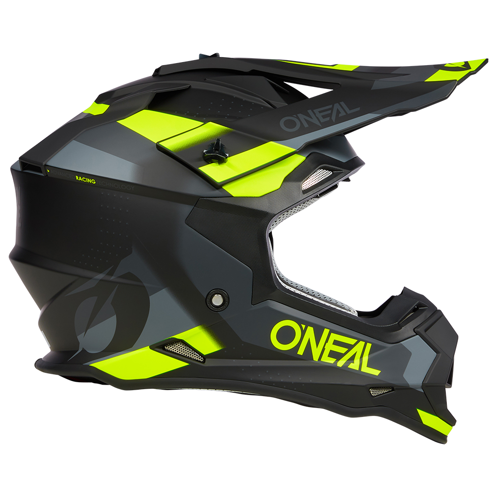 Мотокрос каска O'NEAL 2SERIES SPYDE V.23 BLACK/GRAY/NEON YELLOW — снимка 5