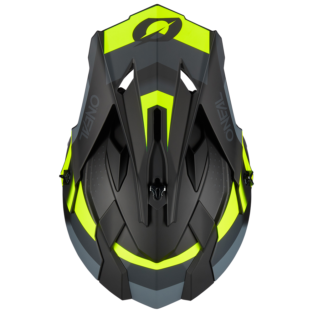 Мотокрос каска O'NEAL 2SERIES SPYDE V.23 BLACK/GRAY/NEON YELLOW — снимка 6