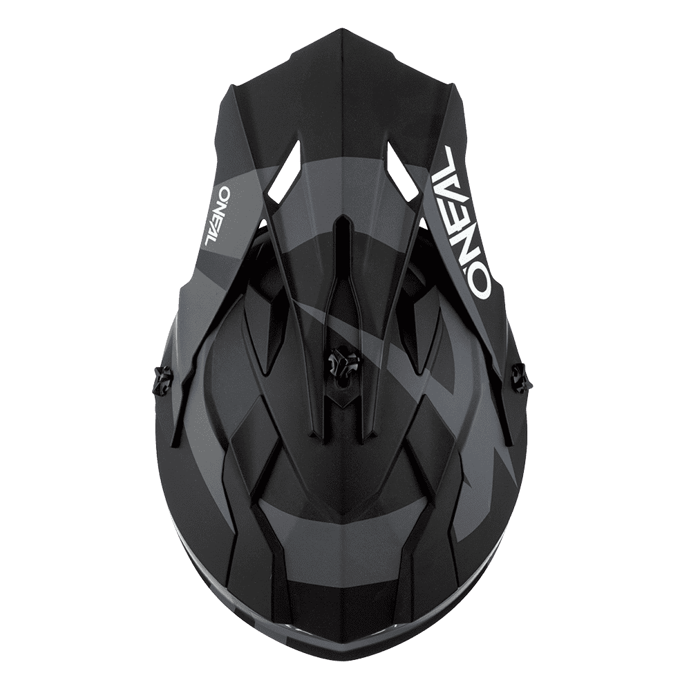 Мотокрос каска O'NEAL 2SERIES SLICK V.23 BLACK/GRAY — снимка 6