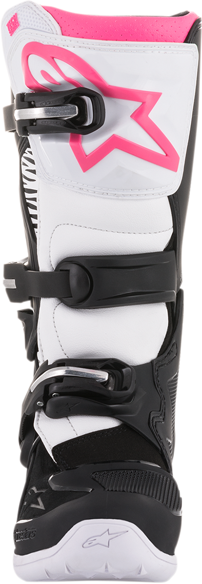Дамски мотокрос ботуши ALPINESTARS Stella Tech 3 BLACK/WHITE/PINK — снимка 3