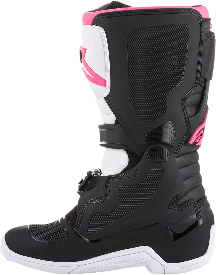 Дамски мотокрос ботуши ALPINESTARS Stella Tech 3 BLACK/WHITE/PINK — снимка 4