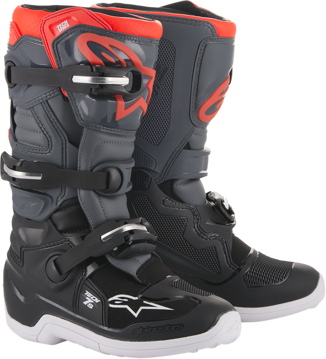 Детски мотокрос ботуши ALPINESTARS Tech 7S Red, Gray, Black 1