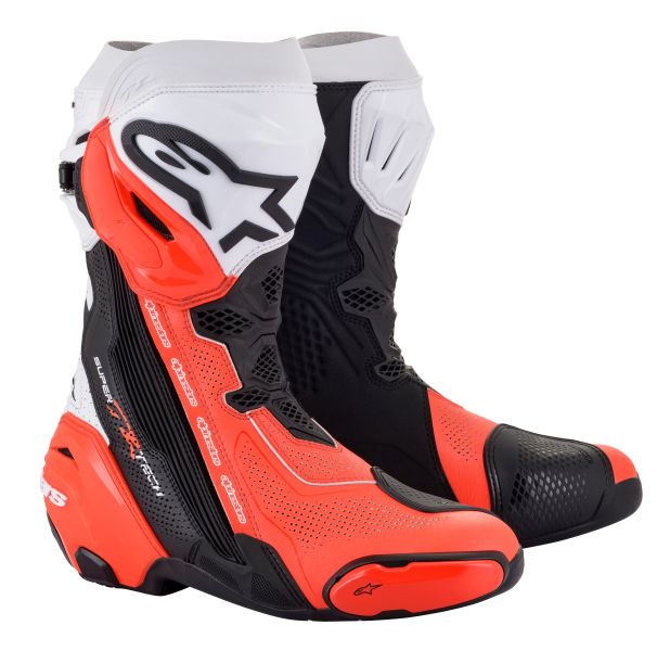 Ботуши ALPINESTARS SUPERTECH R VENTED ORANGE/WHITE 1