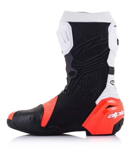 Ботуши ALPINESTARS SUPERTECH R VENTED BK/WHT/RED FLUO — снимка 2