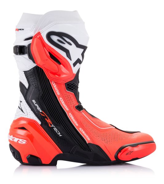 Ботуши ALPINESTARS SUPERTECH R VENTED BK/WHT/RED FLUO — снимка 6