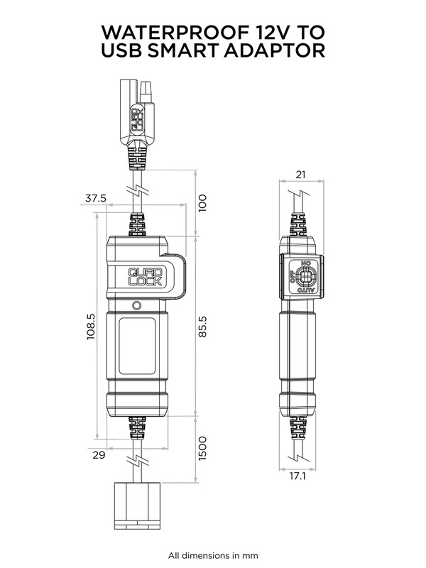 USB зарядно QUAD LOCK — снимка 2