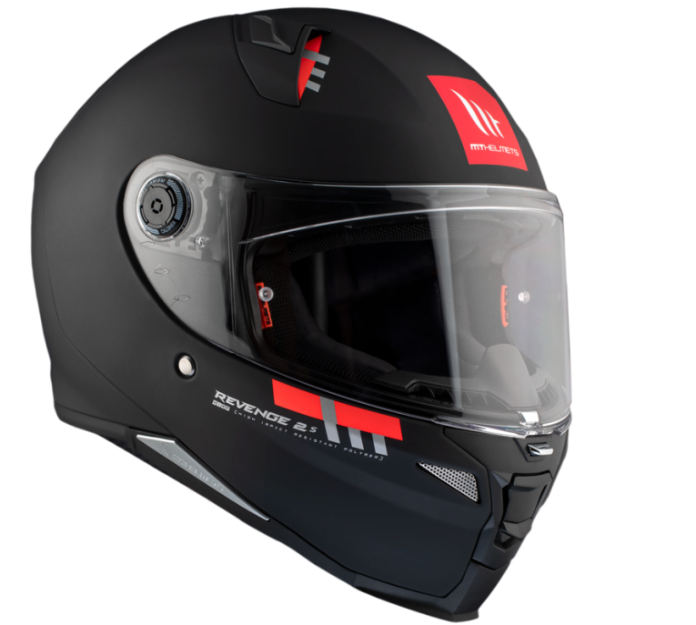 Каска MT REVENGE 2 S SOLID A1 MATT BLACK — снимка 4