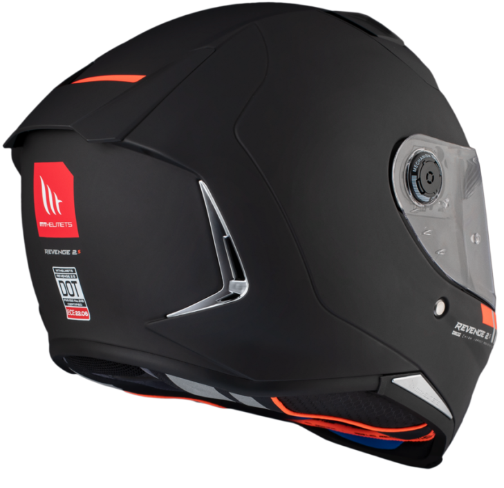 Каска MT REVENGE 2 S SOLID A1 MATT BLACK — снимка 5