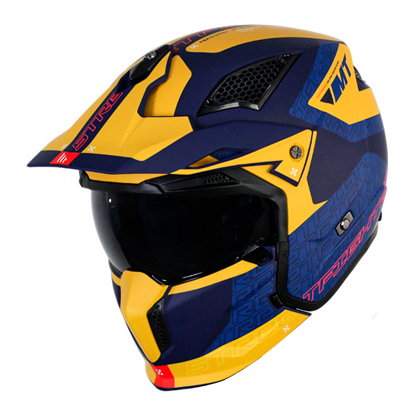 КАСКА MT STREETFIGHTER S TOTEM C3 MATT 2 YELLOW 1