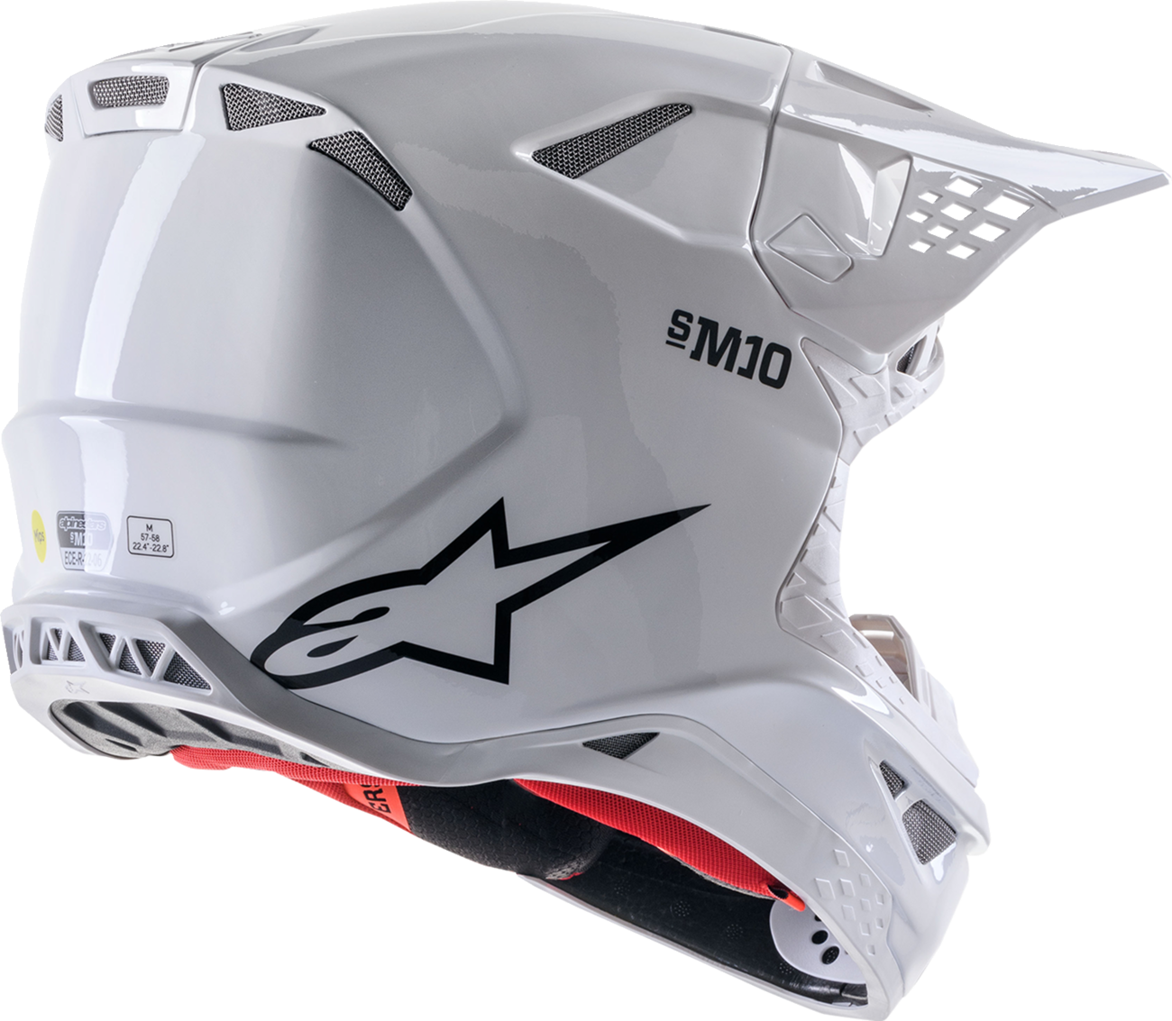 Мотокрос каска ALPINESTARS SM10 SOLID WHT — снимка 2