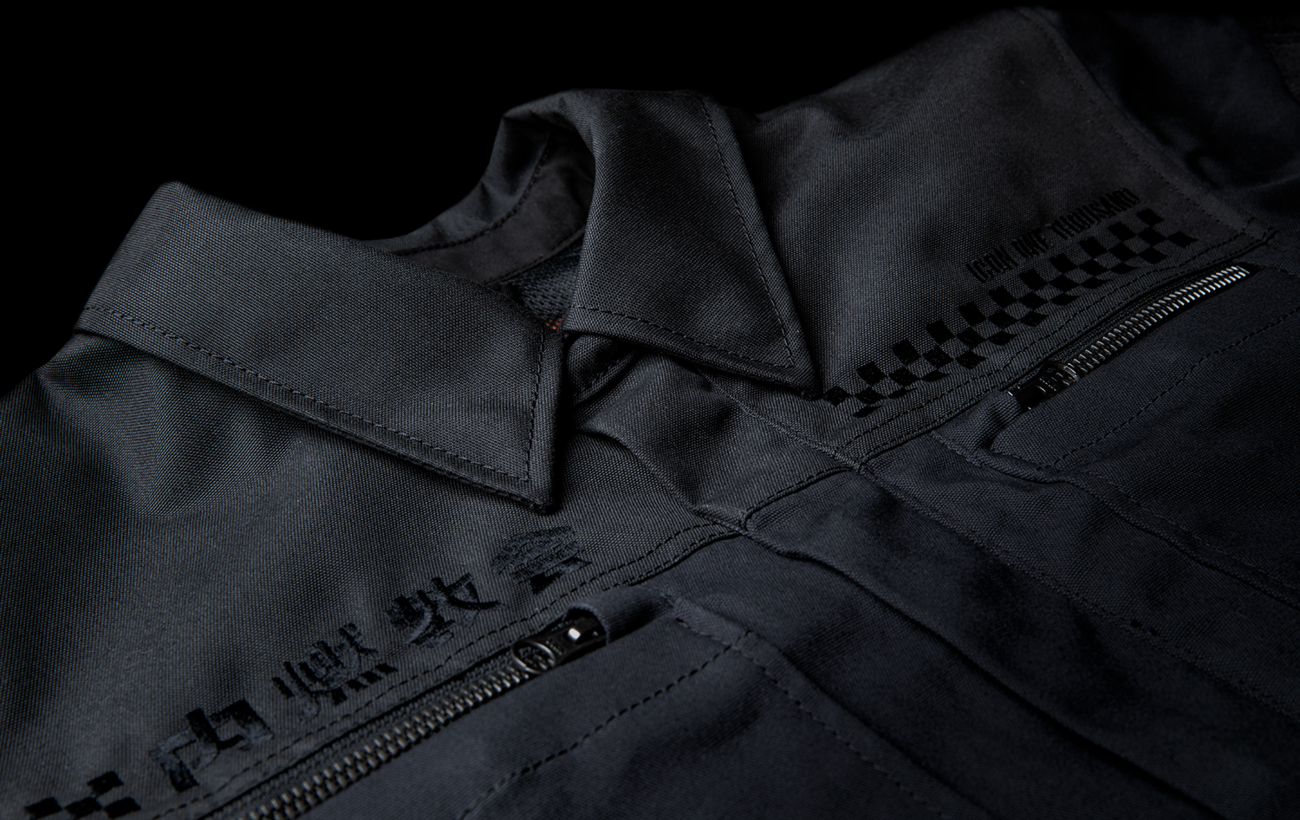 Текстилно мото яке ICON Upstate Canvas National BLACK — снимка 2