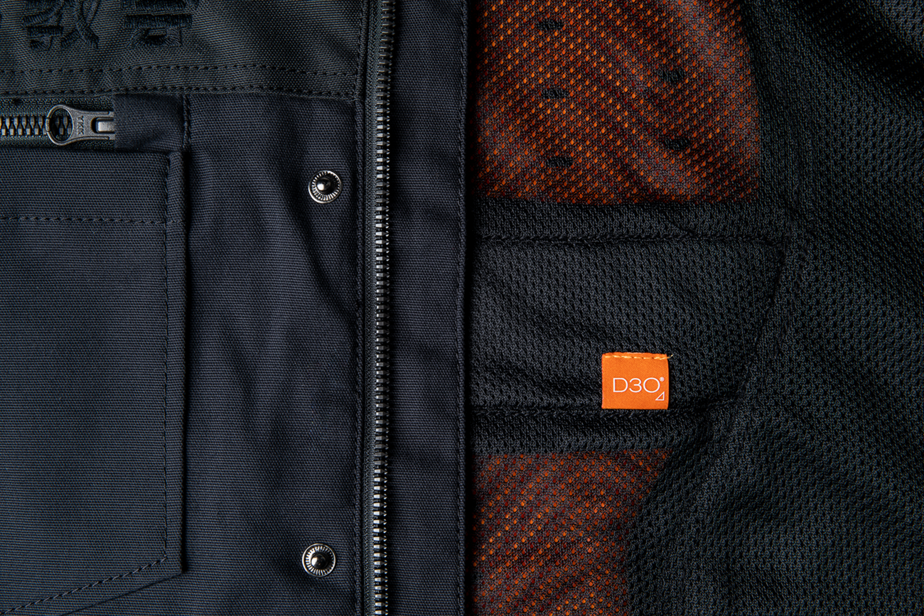 Текстилно мото яке ICON Upstate Canvas National BLACK — снимка 3