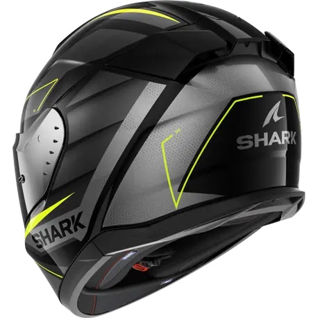 Каска SHARK D-SKWAL 3 SIZLER GLOSS BLACK/GREY/YELLOW FLUO — снимка 2