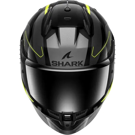 Каска SHARK D-SKWAL 3 SIZLER GLOSS BLACK/GREY/YELLOW FLUO — снимка 3