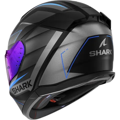 Каска SHARK D-SKWAL 3 SIZLER MATT BLACK/GREY/BLUE — снимка 2