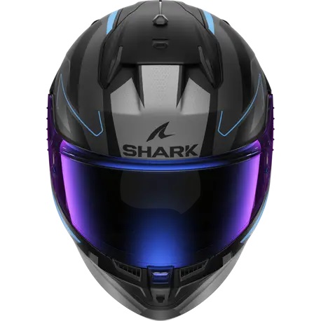 Каска SHARK D-SKWAL 3 SIZLER MATT BLACK/GREY/BLUE — снимка 3