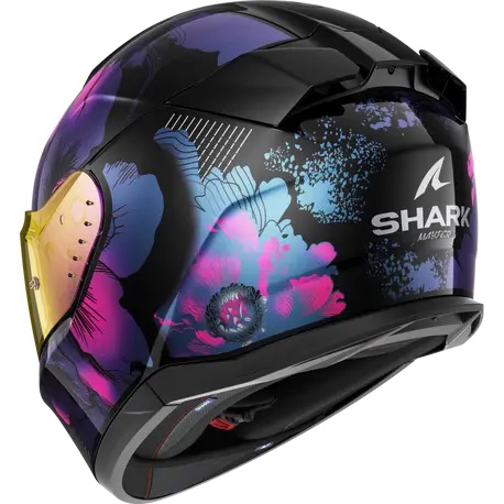 Каска SHARK D-SKWAL 3 LADY MAYFER GLOSS BLACK/VIOLET — снимка 2