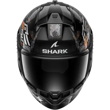 Каска SHARK RIDILL 2 MOLOKAI GLOSS BLACK/GRAY/ORANGE — снимка 3