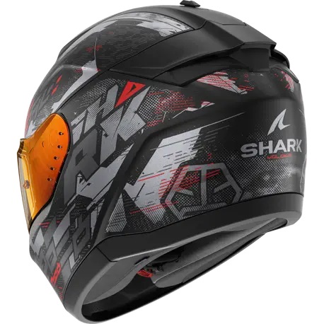 Каска SHARK RIDILL 2 MOLOKAI MATT BLACK/GRAY/RED — снимка 2