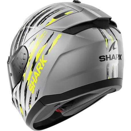 Каска SHARK RIDILL 2 ASSYA GLOSS GREY/BLACK/YELLOW FLUO — снимка 2