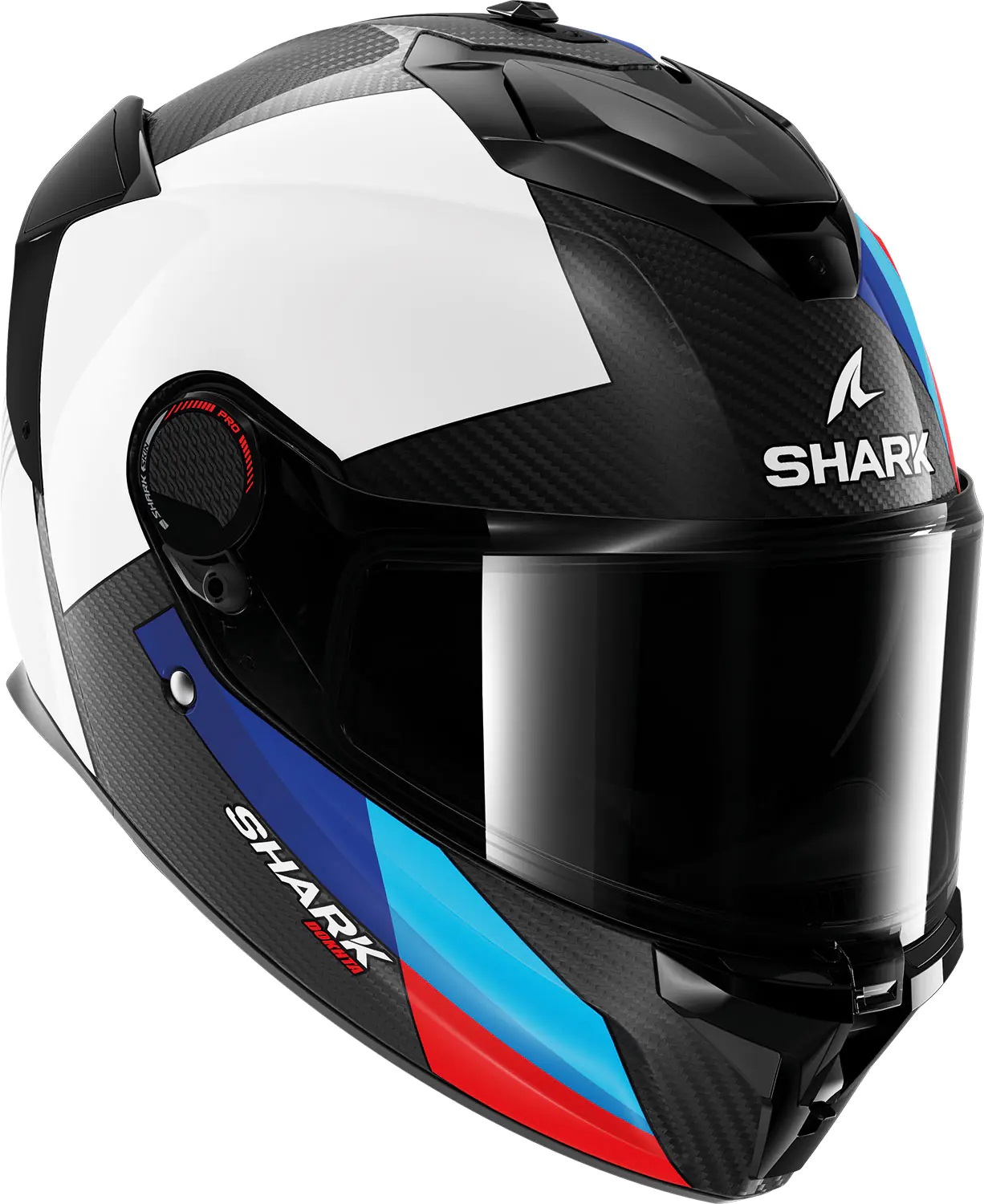 Каска SHARK SPARTAN GT PRO DOKHTA CARBON BLACK/WHITE/RED — снимка 4