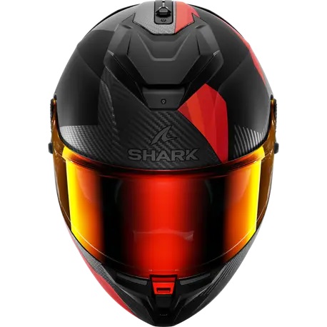 Каска SHARK SPARTAN GT PRO DOKHTA CARBON MATT BLACK/RED — снимка 3