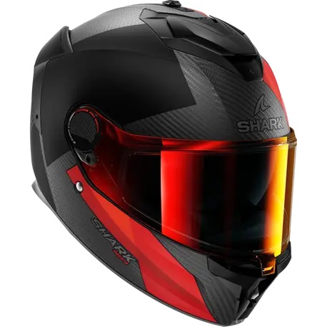 Каска SHARK SPARTAN GT PRO DOKHTA CARBON MATT BLACK/RED — снимка 4