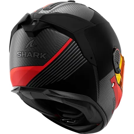 Каска SHARK SPARTAN GT PRO DOKHTA CARBON MATT BLACK/RED — снимка 5