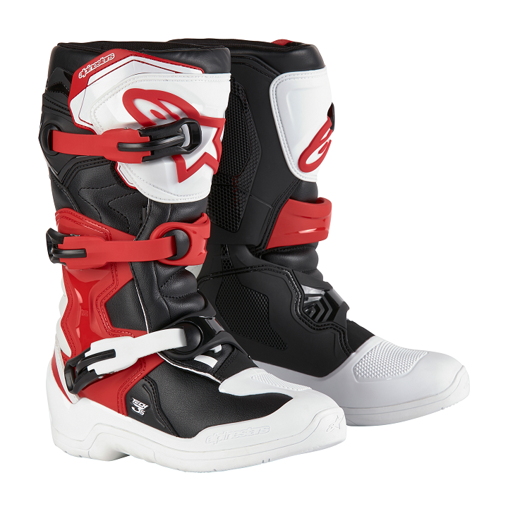 Детски мотокрос ботуши ALPINESTARS Tech 3S YTH WT/BK/R 1