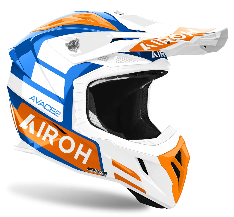 Мотокрос каска AIROH AVIATOR ACE 2 SAKE ORANGE GLOSS — снимка 2