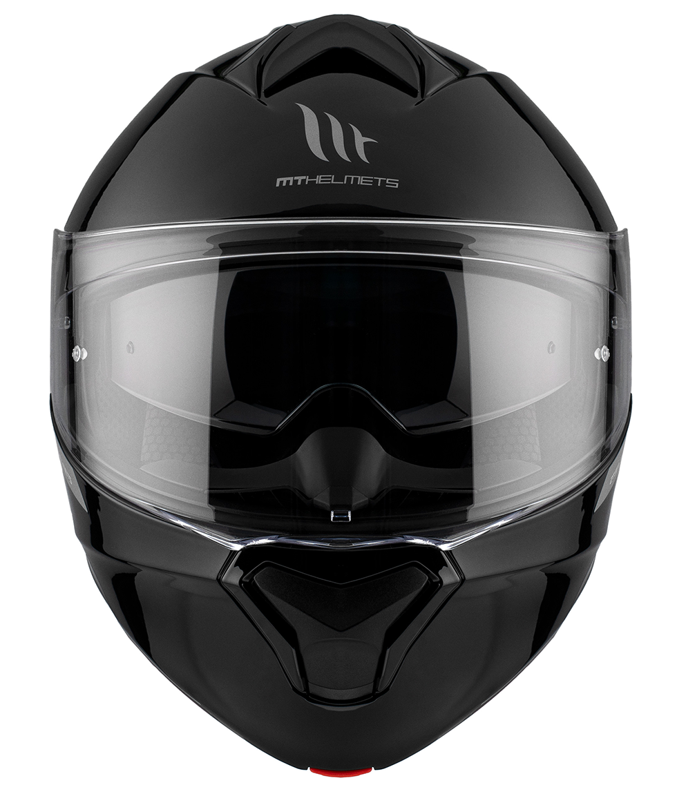 Отваряема каска MT GENESIS A1 GLOSS BLACK — снимка 2