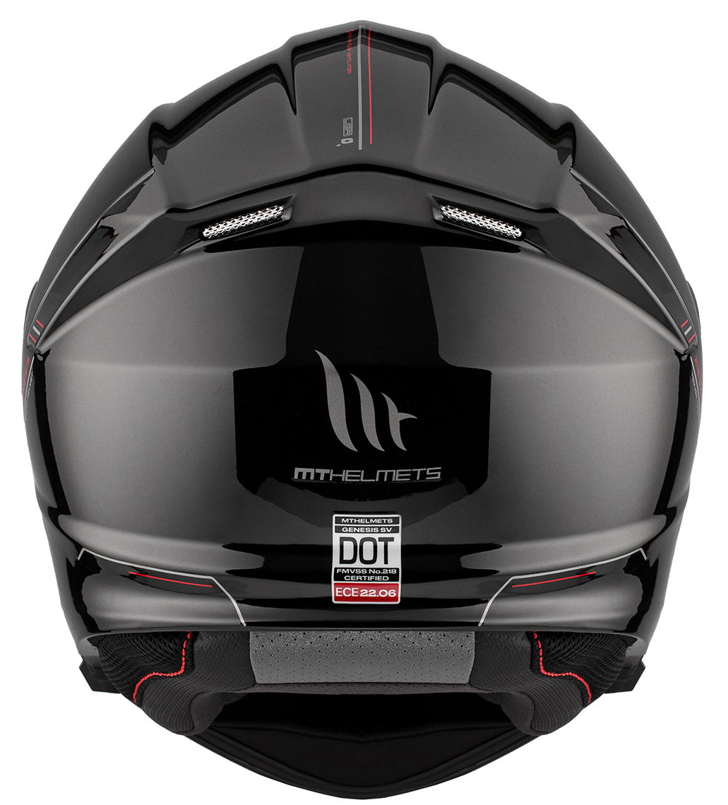 Отваряема каска MT GENESIS A1 GLOSS BLACK — снимка 6