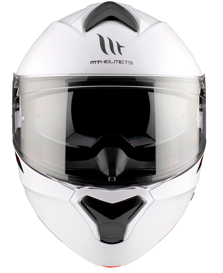 Отваряема каска MT GENESIS A0 GLOSS WHITE — снимка 4