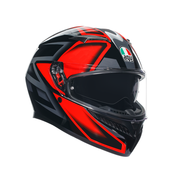 КАСКА AGV K3 -COMPOUND BLACK/RED 1