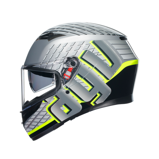 КАСКА AGV K3 - FORTIFY GREY/BLACK/YELLOW FLUO — снимка 4