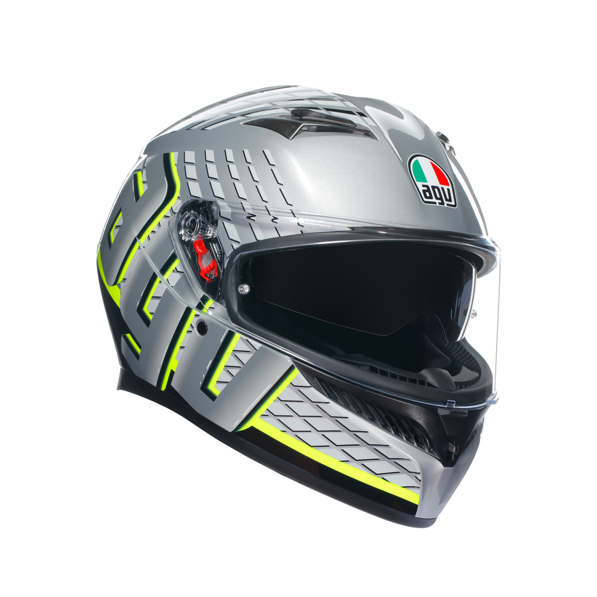 КАСКА AGV K3 - FORTIFY GREY/BLACK/YELLOW FLUO 1