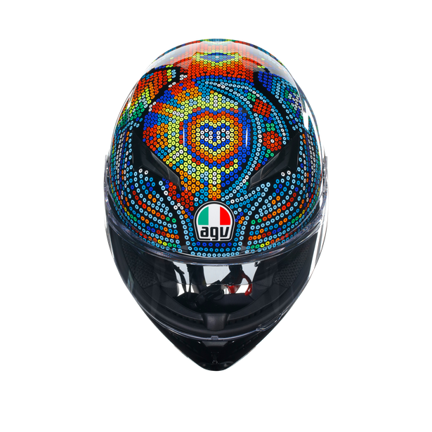 КАСКА AGV K3 - ROSSI WINTER TEST 2018 — снимка 6