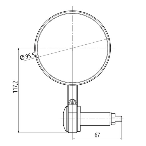 Мото огледала Oculus 91636 — снимка 3