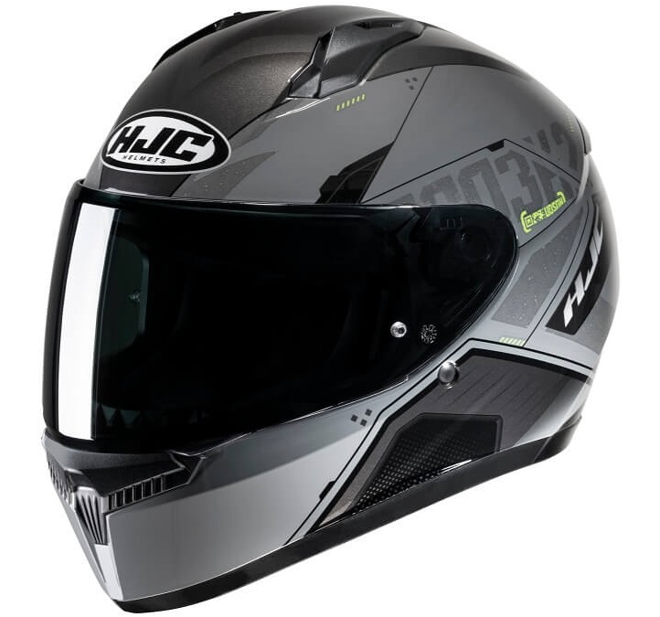 Каска HJC C10 INKA GREY/YELLOW GLOSS 1