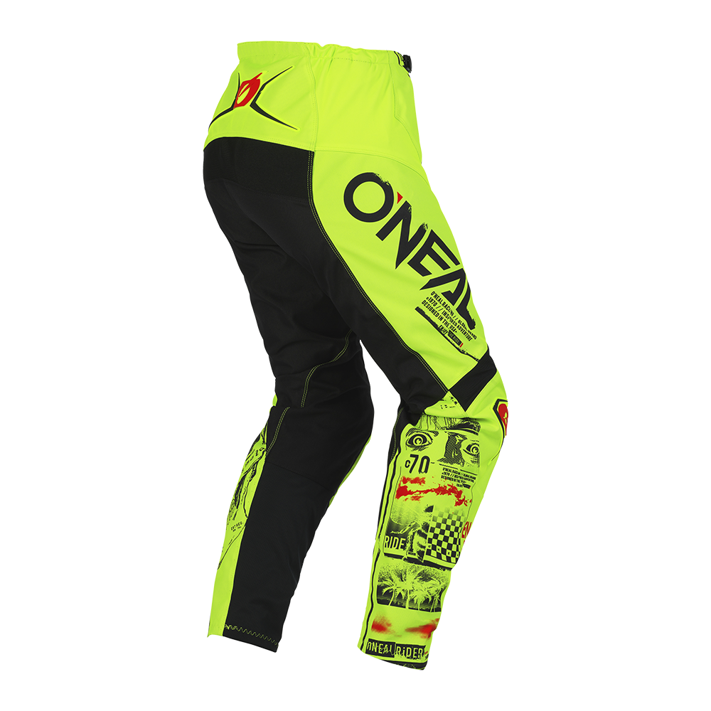 Детски мотокрос брич O'NEAL ELEMENT ATTACK V.23 NEON YELLOW/BLACK — снимка 2