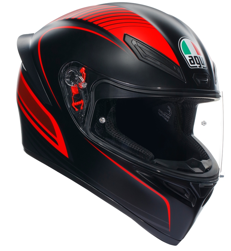 Каска AGV K1 S WARMUP MATT BLACK/RED 1
