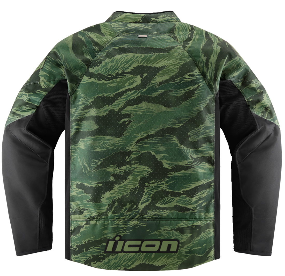 Текстилно мото яке ICON HOOLIGAN CE TIGER`S BLOOD GREEN — снимка 5