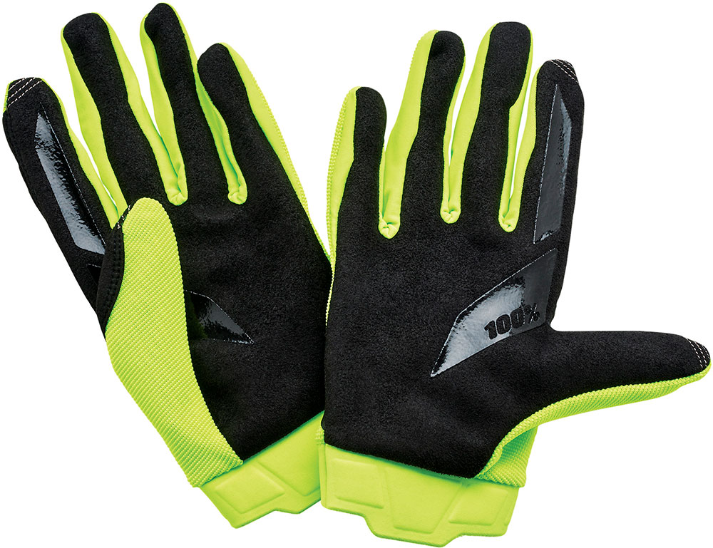 Мотокрос ръкавици 100% RIDECAMP FLUO YELLOW — снимка 2