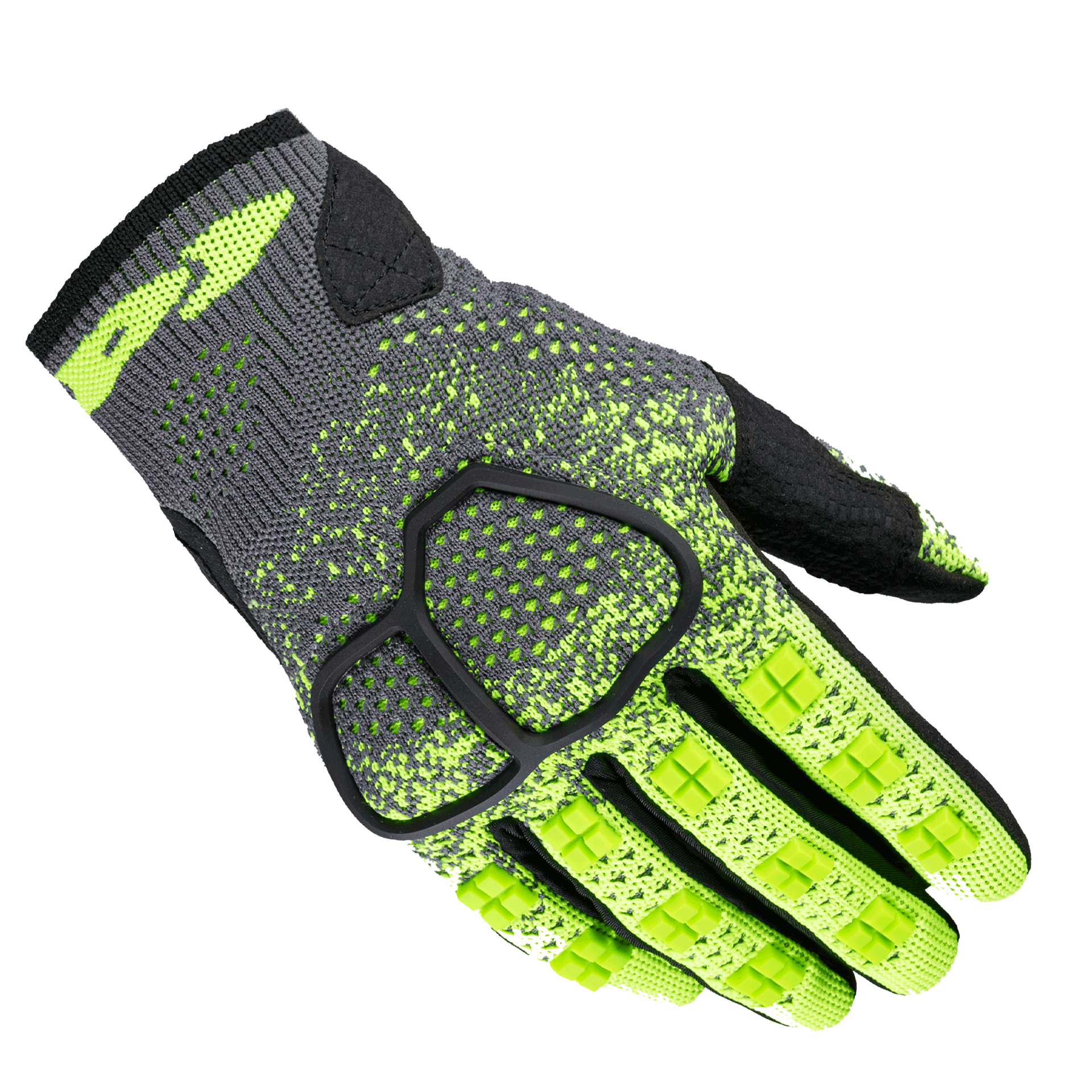 Текстилни мото ръкавици SPIDI CROSS KNIT YELLOW FLUO