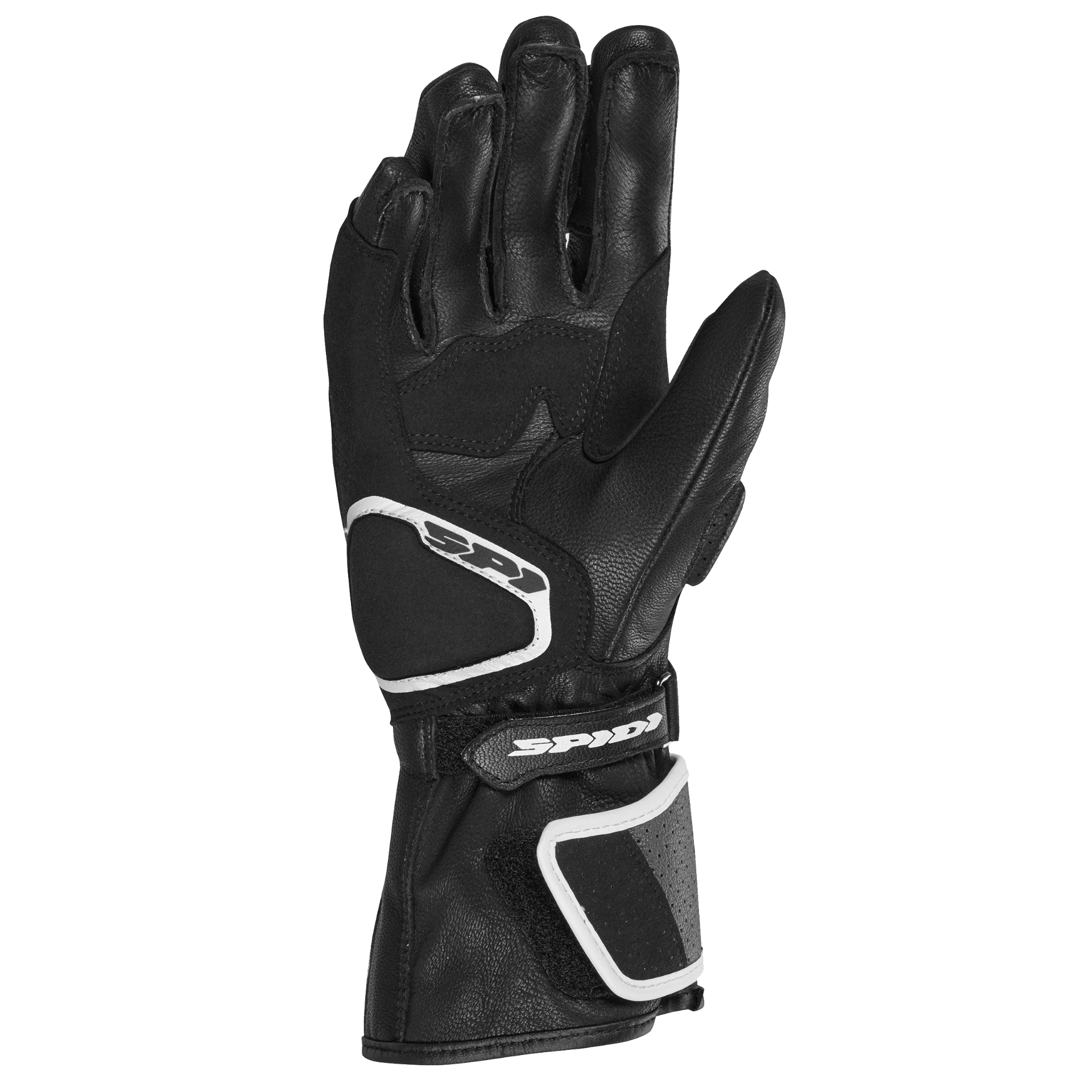Дамски кожени мото ръкавици SPIDI STR-6 Black/White — снимка 2