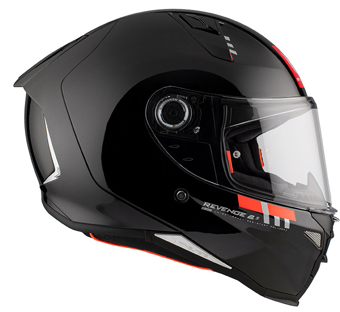 Каска MT REVENGE 2 S SOLID A1 GLOSS BLACK — снимка 3