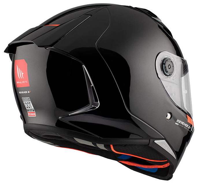Каска MT REVENGE 2 S SOLID A1 GLOSS BLACK — снимка 4